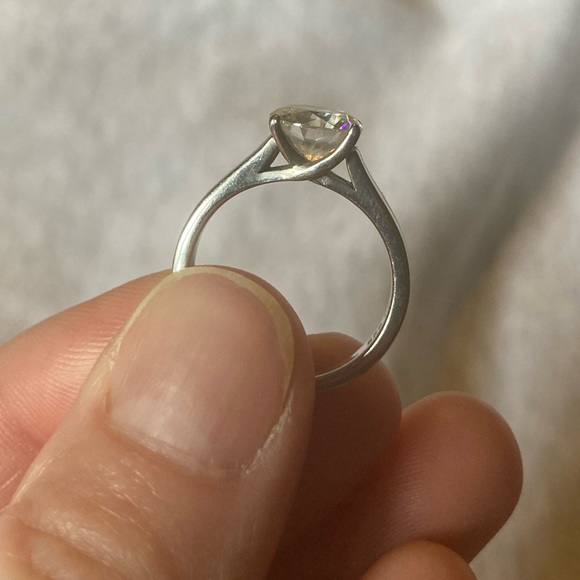 Strontium titanate “fabulite ring solitaire, DEW 1.5 ct - Picture 3 of 8